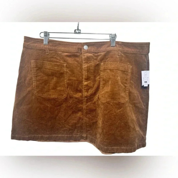 BP. Brown Corduroy Stretch mini Skirt SZ  2X - Picture 3 of 8